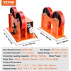 image:imageVEVOR Rotary Welding Positioner 441 lbs Load Capacity 45 to 90 Tilt Angle Welding Positioner Turntable Table 055 RPM Speed Control Electric and Foot Pedal for Cutting Grinding Assembly1000KG