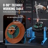 image:imageVEVOR Rotary Welding Positioner 441 lbs Load Capacity 45 to 90 Tilt Angle Welding Positioner Turntable Table 055 RPM Speed Control Electric and Foot Pedal for Cutting Grinding Assembly50KG