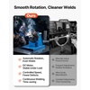 image:imageVEVOR Rotary Welding Positioner 441 lbs Load Capacity 45 to 90 Tilt Angle Welding Positioner Turntable Table 055 RPM Speed Control Electric and Foot Pedal for Cutting Grinding Assembly10KG