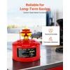 image:imageVEVOR Safety Gas Can 25 Gallon Type I Red Safety Can for Liquid Material with Stainless Steel Flame Arrester SelfClosing Lid amp PE Funnel Carbon Steel Flammable Saving with Handle