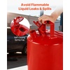 image:imageVEVOR Safety Gas Can 5 Gallon Type I Red Metal Container for Liquid Material with Stainless Steel Flame Arrester SelfClosing Lid amp PE Funnel Carbon Steel Flammable Saving with Handle