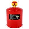 image:imageVEVOR Safety Gas Can 5 Gallon Type I Red Metal Container for Liquid Material with Stainless Steel Flame Arrester SelfClosing Lid amp PE Funnel Carbon Steel Flammable Saving with Handle