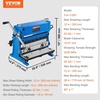 image:imageVEVOR Sheet Metal Brake 12inch 3In1 Combination Shear Brake Roll Machine 20Gauge Capacity Shear Press Brake with 90 Max Bending Angle Shears and Slip Roll Machine for Shear Bending Rolling