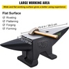 image:imageVEVOR Single Horn Anvil  132Lbs Cast Steel Anvil for Blacksmiths amp Jewelers  Durable amp Robust Metal Working ToolBlack 110LB