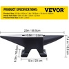 image:imageVEVOR Single Horn Anvil  132Lbs Cast Steel Anvil for Blacksmiths amp Jewelers  Durable amp Robust Metal Working ToolBlack 110LB