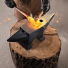 image:imageVEVOR Single Horn Anvil  132Lbs Cast Steel Anvil for Blacksmiths amp Jewelers  Durable amp Robust Metal Working ToolBlack 132LB