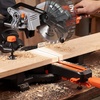 image:imageVEVOR Sliding Compound Miter Saw 12Inch Blade 15 Amp Motor 60Tooth Corded Double Bevel Sliding Miter Saw LED Precision Alignment Angle Adjustable for Wood Composite Decking LaminatesLeft Bevel  714