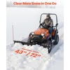 image:imageVEVOR Snow Plow Kit 60in Universal Snow Plow Attachment Height amp LeftRight Adjustable Quick to Detach Steel ATV Scrape Blade 3 Mount Options Efficient Snows Clearing for Most ATVs amp UTVs43inch70inch Adjustable