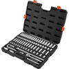 image:imageVEVOR Socket Set 225 Pieces 38 amp 14 amp 12 inch Drive Socket and Ratchet Set SAE and Metric Deep and Shallow Mechanic Tool Kit with Bits Accessories Storage Case CRV Alloy Steel for Repair38