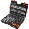 image:imageVEVOR Socket Set 225 Pieces 38 amp 14 amp 12 inch Drive Socket and Ratchet Set SAE and Metric Deep and Shallow Mechanic Tool Kit with Bits Accessories Storage Case CRV Alloy Steel for Repair143812