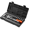 image:imageVEVOR Socket Set 225 Pieces 38 amp 14 amp 12 inch Drive Socket and Ratchet Set SAE and Metric Deep and Shallow Mechanic Tool Kit with Bits Accessories Storage Case CRV Alloy Steel for Repair1438