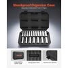 image:imageVEVOR Socket Set 225 Pieces 38 amp 14 amp 12 inch Drive Socket and Ratchet Set SAE and Metric Deep and Shallow Mechanic Tool Kit with Bits Accessories Storage Case CRV Alloy Steel for Repair12