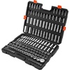 image:imageVEVOR Socket Set 225 Pieces 38 amp 14 amp 12 inch Drive Socket and Ratchet Set SAE and Metric Deep and Shallow Mechanic Tool Kit with Bits Accessories Storage Case CRV Alloy Steel for Repair143812