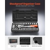 image:imageVEVOR Socket Set 225 Pieces 38 amp 14 amp 12 inch Drive Socket and Ratchet Set SAE and Metric Deep and Shallow Mechanic Tool Kit with Bits Accessories Storage Case CRV Alloy Steel for Repair1438