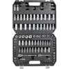 image:imageVEVOR Socket Set 225 Pieces 38 amp 14 amp 12 inch Drive Socket and Ratchet Set SAE and Metric Deep and Shallow Mechanic Tool Kit with Bits Accessories Storage Case CRV Alloy Steel for Repair1438