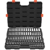 image:imageVEVOR Socket Set 225 Pieces 38 amp 14 amp 12 inch Drive Socket and Ratchet Set SAE and Metric Deep and Shallow Mechanic Tool Kit with Bits Accessories Storage Case CRV Alloy Steel for Repair38