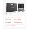 image:imageVEVOR Socket Set 225 Pieces 38 amp 14 amp 12 inch Drive Socket and Ratchet Set SAE and Metric Deep and Shallow Mechanic Tool Kit with Bits Accessories Storage Case CRV Alloy Steel for Repair1438