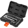 image:imageVEVOR Socket Set 225 Pieces 38 amp 14 amp 12 inch Drive Socket and Ratchet Set SAE and Metric Deep and Shallow Mechanic Tool Kit with Bits Accessories Storage Case CRV Alloy Steel for Repair14