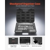 image:imageVEVOR Socket Set 225 Pieces 38 amp 14 amp 12 inch Drive Socket and Ratchet Set SAE and Metric Deep and Shallow Mechanic Tool Kit with Bits Accessories Storage Case CRV Alloy Steel for Repair1438
