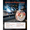 image:imageVEVOR Solid MIG Welding Wire ER70S6 0035inch 10 LBS Low Spatter Mild Steel Welding Wire with High Deoxidizers for AllPosition Gas Shielded WeldingER70S6 0030inch