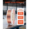 image:imageVEVOR Solid MIG Welding Wire ER70S6 0035inch 10 LBS Low Spatter Mild Steel Welding Wire with High Deoxidizers for AllPosition Gas Shielded WeldingER70S6 0035inch