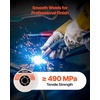 image:imageVEVOR Solid MIG Welding Wire ER70S6 0035inch 10 LBS Low Spatter Mild Steel Welding Wire with High Deoxidizers for AllPosition Gas Shielded WeldingER70S6 0030inch