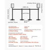image:imageVEVOR Stanchion Post 6 Pcs Stanchions with Retractable Belts Carbon Steel Black Stanchions Queue with Sand Injection Hollow Base Crowd Control Barriers for Theaters Parties Weddings ExhibitionsBlack