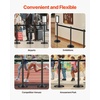 image:imageVEVOR Stanchion Post 6 Pcs Stanchions with Retractable Belts Carbon Steel Black Stanchions Queue with Sand Injection Hollow Base Crowd Control Barriers for Theaters Parties Weddings ExhibitionsBlack