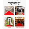 image:imageVEVOR Stanchions and Velvet Ropes 6Pcs Hollow Base with Stainless Steel Post amp 2625ft Carpet 4 Red Velvet Ropes Crowd Control Barriers Gold Stanchions Red Carpet Runner Poles for Party SuppliesGold