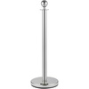 image:imageVEVOR Stanchions and Velvet Ropes 6Pcs Hollow Base with Stainless Steel Post amp 2625ft Carpet 4 Red Velvet Ropes Crowd Control Barriers Gold Stanchions Red Carpet Runner Poles for Party SuppliesSilver