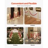 image:imageVEVOR Stanchions and Velvet Ropes 6Pcs Hollow Base with Stainless Steel Post amp 2625ft Carpet 4 Red Velvet Ropes Crowd Control Barriers Gold Stanchions Red Carpet Runner Poles for Party SuppliesGold