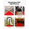 image:imageVEVOR Stanchions and Velvet Ropes 6Pcs Hollow Base with Stainless Steel Post amp 2625ft Carpet 4 Red Velvet Ropes Crowd Control Barriers Gold Stanchions Red Carpet Runner Poles for Party SuppliesGold  Red