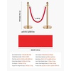 image:imageVEVOR Stanchions and Velvet Ropes 6Pcs Hollow Base with Stainless Steel Post amp 2625ft Carpet 4 Red Velvet Ropes Crowd Control Barriers Gold Stanchions Red Carpet Runner Poles for Party SuppliesGold