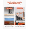 image:imageVEVOR Table Saw 4500 RPM Portable Jobsite Table Saw with Sharp Edges amp High Cutting Precision Compact Table Saws with Dust Port For Woodworking Fit for Raw Wood Flooring amp Cabinets10inch1800W
