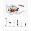 image:imageVEVOR Table Saw 4500 RPM Portable Jobsite Table Saw with Sharp Edges amp High Cutting Precision Compact Table Saws with Dust Port For Woodworking Fit for Raw Wood Flooring amp Cabinets10inch1800W