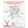 image:imageVEVOR Table Saw Folding Stand 350 lbs  15876 kg Load Capacity Portable Compact Saw Stand Heavy Duty Construction Easy Storage Foldable Design Universal for Most Brands of Table Saws