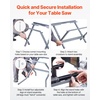 image:imageVEVOR Table Saw Folding Stand 350 lbs  15876 kg Load Capacity Portable Compact Saw Stand Heavy Duty Construction Easy Storage Foldable Design Universal for Most Brands of Table Saws