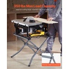 image:imageVEVOR Table Saw Folding Stand 350 lbs  15876 kg Load Capacity Portable Compact Saw Stand Heavy Duty Construction Easy Storage Foldable Design Universal for Most Brands of Table Saws