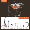 image:imageVEVOR Table Saw with Stand 10inch 15Amp 25in Max Rip Capacity Cutting Speed up to 5000RPM 40T Blade Portable Compact Jobsite Tablesaw wSliding Miter Gauge for Woodworking amp Furniture Making 018 Adjustable Depth for Woodworking
