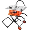 image:imageVEVOR Table Saw with Stand 10inch 15Amp 25in Max Rip Capacity Cutting Speed up to 5000RPM 40T Blade Portable Compact Jobsite Tablesaw wSliding Miter Gauge for Woodworking amp Furniture Making 018 Adjustable Depth for Woodworking