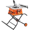 image:imageVEVOR Table Saw with Stand 10inch 15Amp 25in Max Rip Capacity Cutting Speed up to 5000RPM 40T Blade Portable Compact Jobsite Tablesaw wSliding Miter Gauge for Woodworking amp Furniture Making 018 Adjustable Depth for Woodworking