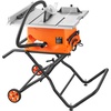image:imageVEVOR Table Saw with Stand 10inch 15Amp 25in Max Rip Capacity Cutting Speed up to 5000RPM 40T Blade Portable Compact Jobsite Tablesaw wSliding Miter Gauge for Woodworking amp Furniture Making 018 Adjustable Depth for Woodworking