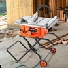 image:imageVEVOR Table Saw with Stand 10inch 15Amp 25in Max Rip Capacity Cutting Speed up to 5000RPM 40T Blade Portable Compact Jobsite Tablesaw wSliding Miter Gauge for Woodworking amp Furniture Making 018 Adjustable Depth for Woodworking