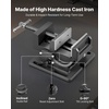 image:imageVEVOR Tilting Vise 425 Inch Jaw Width Portable Drill Press Bench Vise 090 Adjustable Tilt Durable Cast Iron Construction Workbench Vice for Woodworking for Benchtops and Drill Presses Black