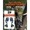 image:imageVEVOR Tree Climbing Spikes 1 Pair HeightAdjustable Climbing Spurs 350lbs Load Capacity Tree Climbing Gear with Straps Arborist Equipment for Climbers Hunting Fruit PickingSky Blue