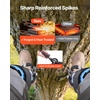 image:imageVEVOR Tree Climbing Spikes 1 Pair HeightAdjustable Climbing Spurs 350lbs Load Capacity Tree Climbing Gear with Straps Arborist Equipment for Climbers Hunting Fruit PickingSky Blue