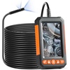 image:imageVEVOR Triple Lens Endoscope Camera 45 IPS Screen Borescope Inspection Camera with 1080P Lens 10 Adjustable Light 2860 mAh Battery Waterproof amp Oilproof Endoscope for Auto Wall Drain InspectionDualView