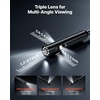 image:imageVEVOR Triple Lens Endoscope Camera 45 IPS Screen Borescope Inspection Camera with 1080P Lens 10 Adjustable Light 2860 mAh Battery Waterproof amp Oilproof Endoscope for Auto Wall Drain InspectionTripleView