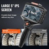 image:imageVEVOR Triple Lens Endoscope Camera 45 IPS Screen Borescope Inspection Camera with 1080P Lens 10 Adjustable Light 2860 mAh Battery Waterproof amp Oilproof Endoscope for Auto Wall Drain InspectionTripleView