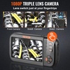 image:imageVEVOR Triple Lens Endoscope Camera 45 IPS Screen Borescope Inspection Camera with 1080P Lens 10 Adjustable Light 2860 mAh Battery Waterproof amp Oilproof Endoscope for Auto Wall Drain InspectionTripleView
